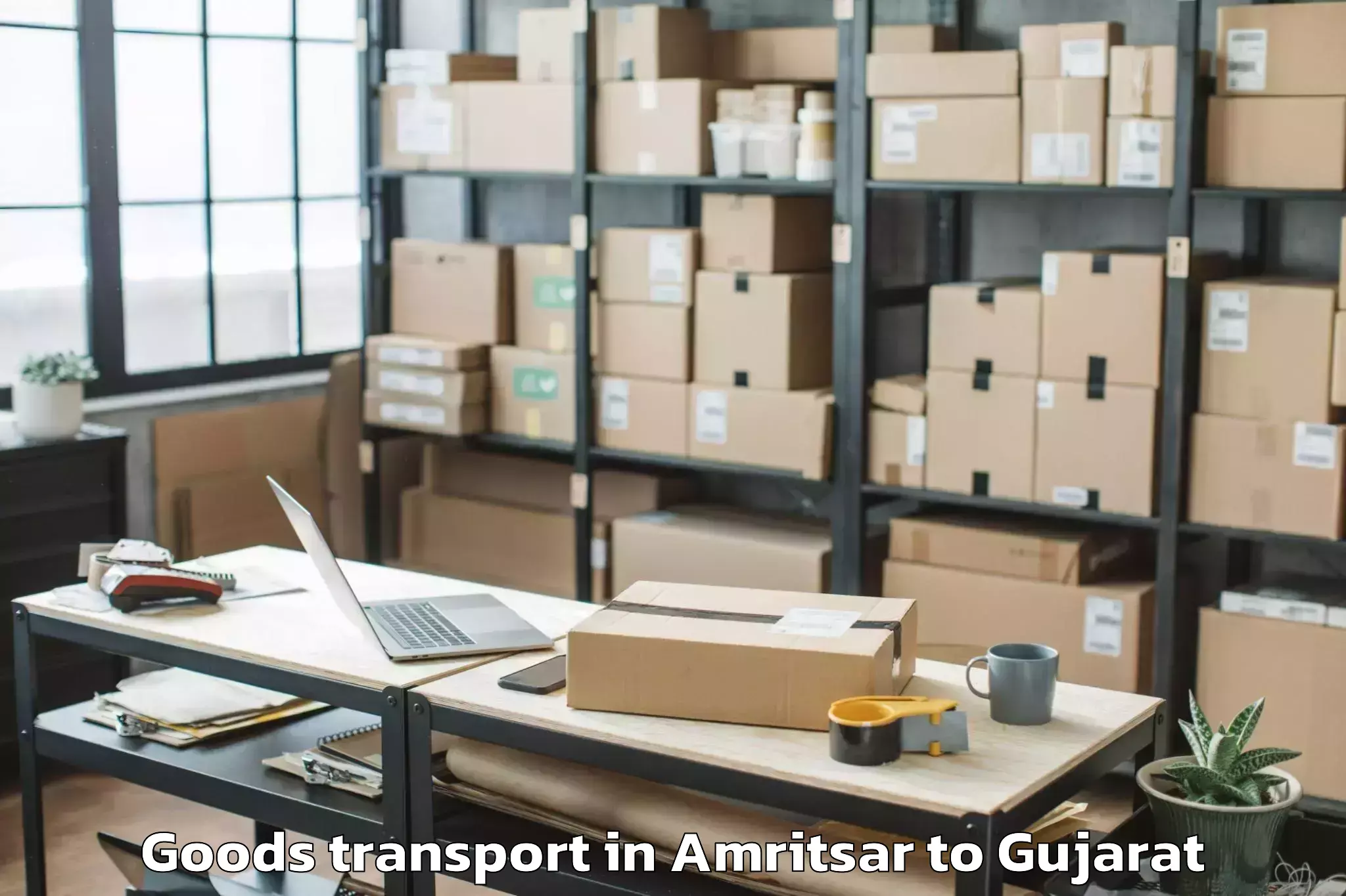 Top Amritsar to Tharad Goods Transport Available